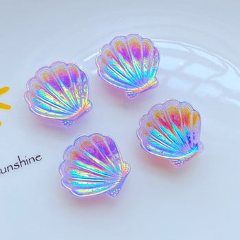 10 τμχ Νέα Kawaii Cute Cartoon Shiny Shells Series Flat Back Resin Cabochons Scrapbooking Αξεσουάρ διακόσμησης κοσμημάτων χειροτεχνίας DIY