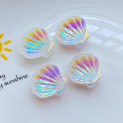 10Gb Jauna Kawaii Cute karikatūra Shiny Shells Series Flat Back Resin Cabochons Scrapbooking DIY Juvelierizstrādājumi Amatniecības apdares aksesuāri