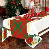 Χριστουγεννιάτικη διακόσμηση Κόκκινο καρό ορθογώνιο τραπεζομάντιλο Χειμώνα Πρωτοχρονιά Αδιάβροχο πλενόμενο ύφασμα για Διακόσμηση τραπεζαρίας κουζίνας πάρτι