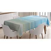 Óceán terítő Napsütéses nyári nap a homokos tengerparton Nyugodt parton Négyszögletű asztaltakaró étkező konyhához kandalló