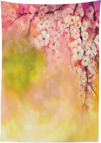 Óceán terítő Napsütéses nyári nap a homokos tengerparton Nyugodt parton Négyszögletű asztaltakaró étkező konyhához kandalló