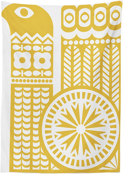 Óceán terítő Napsütéses nyári nap a homokos tengerparton Nyugodt parton Négyszögletű asztaltakaró étkező konyhához kandalló