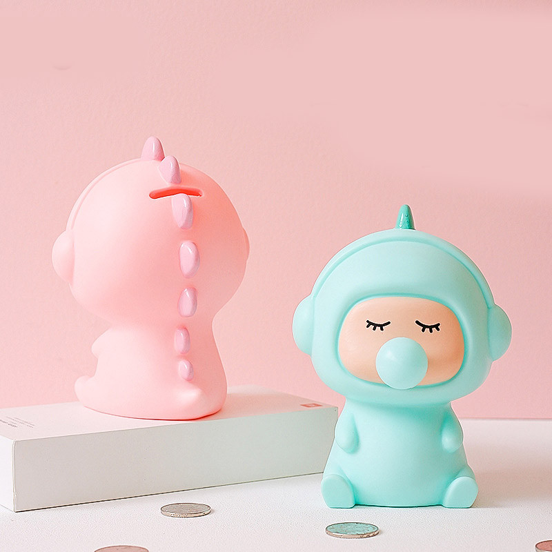 Rajzfilm dinoszaurusz malacpersely vinil törhetetlen érme tároló doboz gyerekeknek karácsonyi születésnapi ajándék otthoni dekoráció