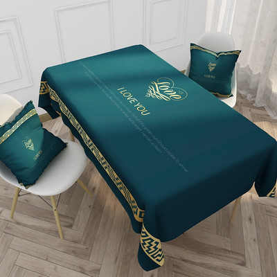 Nordic Elk ūdensizturīgs galdauts mājsaimniecības virtuves galda apdares piederumi Taisnstūra galdauts kāzu dekors Mantel