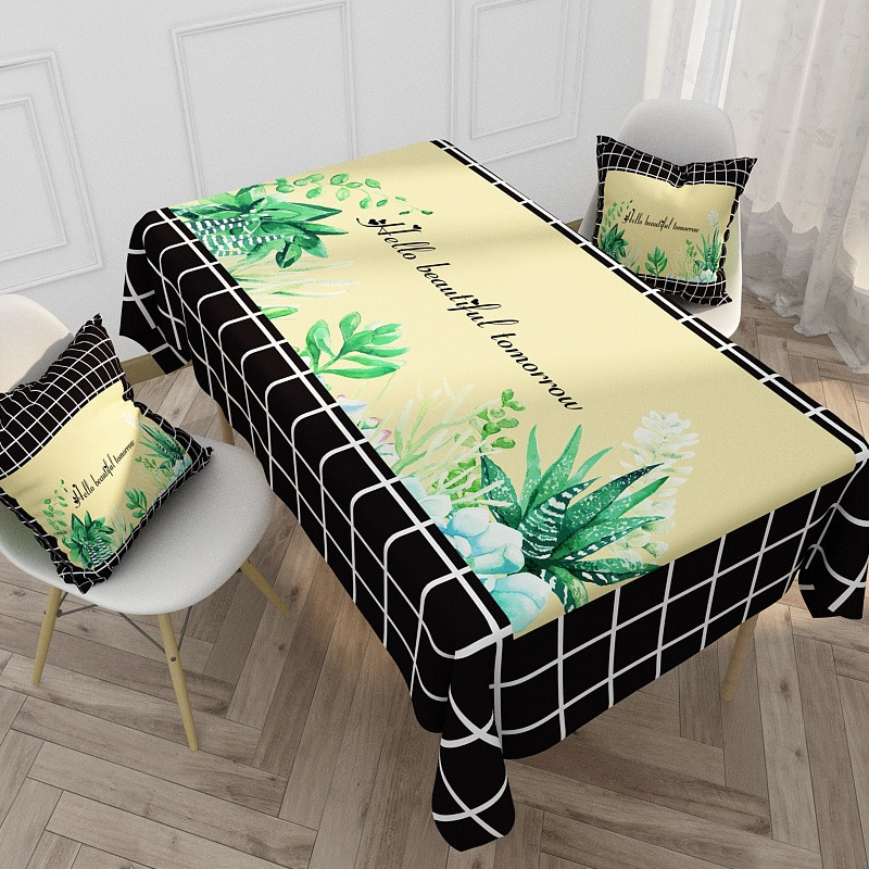 Nordic Elk ūdensizturīgs galdauts mājsaimniecības virtuves galda apdares piederumi Taisnstūra galdauts kāzu dekors Mantel