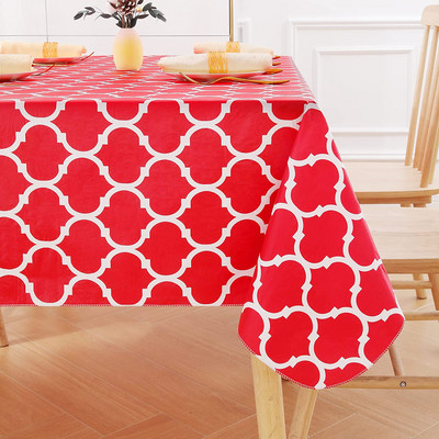 Sivi vodootporni stolnjak Modni izdržljivi rustikalni dekor za vjenčanje Pravokutni pokrivač za stol Praznična zabava Dodaci za kuhinjski dekor