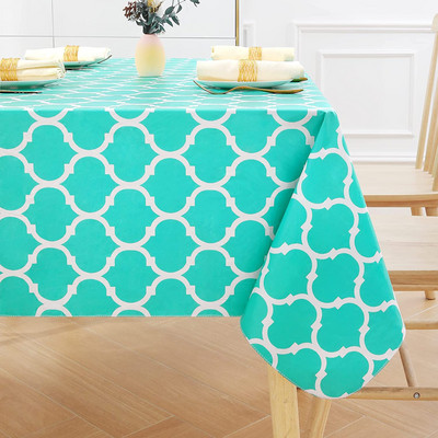 Sivi vodootporni stolnjak Modni izdržljivi rustikalni dekor za vjenčanje Pravokutni pokrivač za stol Praznična zabava Dodaci za kuhinjski dekor