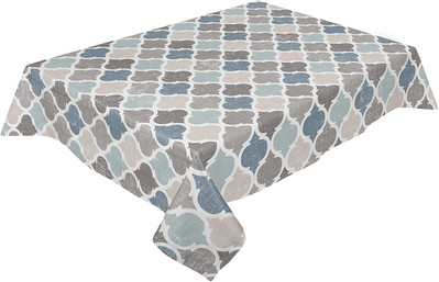 Aqua krizantēmas ziedi ūdensizturīgi galdauti pelēki ziedu taisnstūra galda pārklājs kāzu dekorēšanai mājas ballīšu galda virsmā