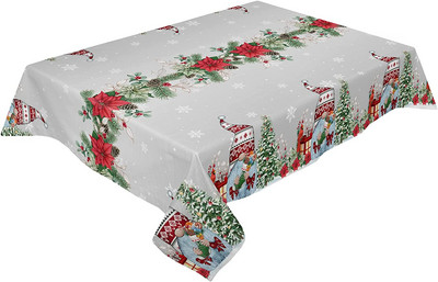 Aqua krizantēmas ziedi ūdensizturīgi galdauti pelēki ziedu taisnstūra galda pārklājs kāzu dekorēšanai mājas ballīšu galda virsmā