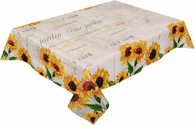 Aqua krizantēmas ziedi ūdensizturīgi galdauti pelēki ziedu taisnstūra galda pārklājs kāzu dekorēšanai mājas ballīšu galda virsmā