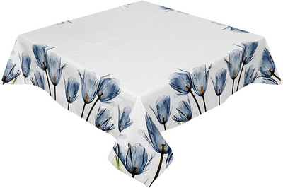 Aqua krizantēmas ziedi ūdensizturīgi galdauti pelēki ziedu taisnstūra galda pārklājs kāzu dekorēšanai mājas ballīšu galda virsmā