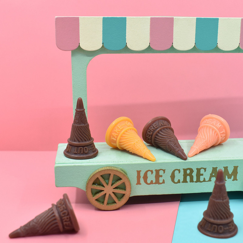 10 gab. Resin Kawaii saldējuma čiekuri Miniatūri Cabochon Scrapbooking Aksesuāri Rīki Plakans, plakans, diy, šarms Materiāls Amatniecība