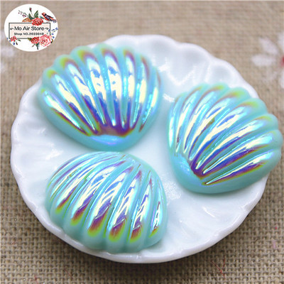 20tk Vaigu läikiv värviline merekarp, lame seljaosa Cabochon DIY Hair Bow Center Scrapbooking Craft 19x20mm