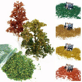 35ml/σακούλα Micro Landscape Leaves Sand Τραπέζι Diorama Τούφες από γρασίδι Αξεσουάρ Μινιατούρα Φύλλων Στατικό Μοντέλο Bonsai Fairy Garden Decor
