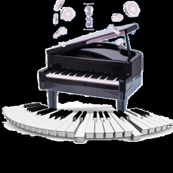 Creative Children Piano Piggy Bank Gift School Daily Necessities Πλαστικός Κουμπαράς