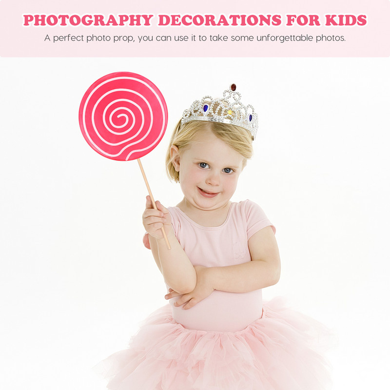 Candy Lollipop Rekvizīti Viltus Ziemassvētku rotājumi Milzu rekvizīti Foto Halovīni Candyland Piepūšamā galvas saite