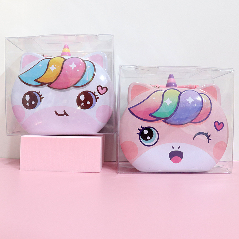 Kawaii vienradzis dzelzs cūciņa banka ar slēdzeni bērniem, ietaupiet naudu bankas naudas monētu kaste, kas piesaista naudas burciņu rotaslietu uzglabāšanas tvertnes Ziemassvētku dāvana