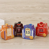 Kis pénzes doboz fém érmetároló doboz Kreatív mini rajzfilm kosárlabda mez malacpersely lakattal Születésnapi ajándékok gyerekeknek