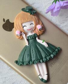 2GAB Karikatūra kawaii meitene Sveķi Plakana mugura Cabochon Miniatūra pārtika Mākslas piederumi Dekorācijas šarms Amatniecība, DIY 85x50mm