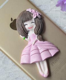 2GAB Karikatūra kawaii meitene Sveķi Plakana mugura Cabochon Miniatūra pārtika Mākslas piederumi Dekorācijas šarms Amatniecība, DIY 85x50mm