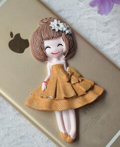 2GAB Karikatūra kawaii meitene Sveķi Plakana mugura Cabochon Miniatūra pārtika Mākslas piederumi Dekorācijas šarms Amatniecība, DIY 85x50mm