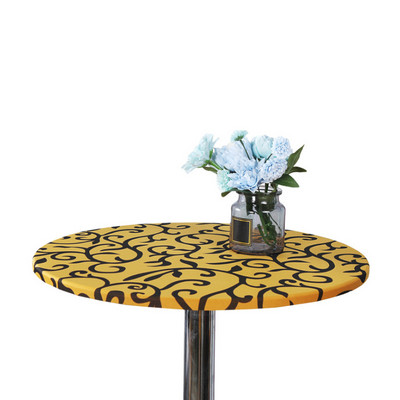 Apvali spausdinta staltiesė, vandeniui atspari neslidi elastingi stalo užtiesalai Viešbučio namų stalo apsauginė apdaila 60/70/80/90cm