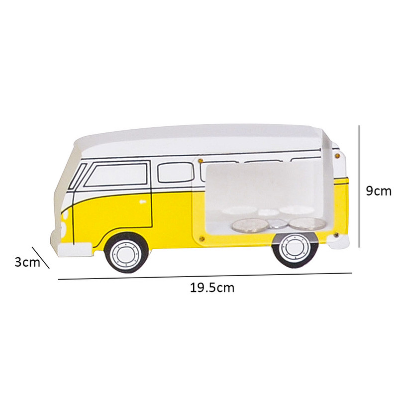 Puidust bussiauto rahakast Armas hoiupõrsas, mündikast lastele sünnipäevakingitused jõuludeks käsitöö rahakast sularaha mündid säästev hoiupõrsas