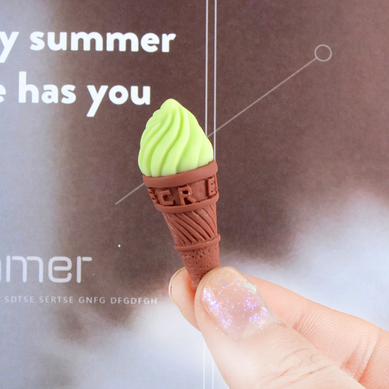 10gab Mini Resin Kawaii Ice Cream Flatback Scrapbooking Materiāli Aksesuāri Cabochon Piederumi Leļļu namiņa Miniatūras Rīki Amatniecība