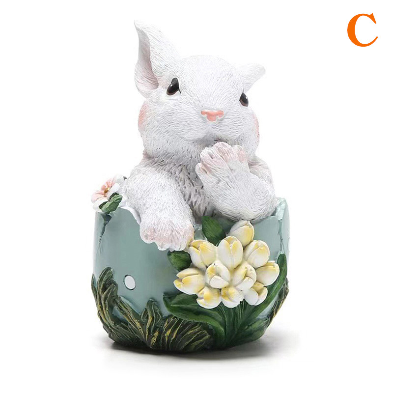 Mielas Velykų triušis, laikantis kiaušinius, papuošalus Velykų zuikis laikantis morkų papuošalų Linksmų Velykų vakarėlio puošmena namams