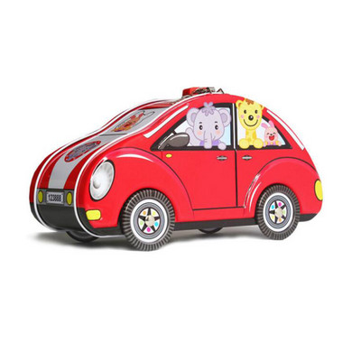 Autós malacpersely bádog takarékdoboz érmék tárolására, tégely kerekei elfordíthatják fiús lány születésnapi ajándékot lakat díszítéssel