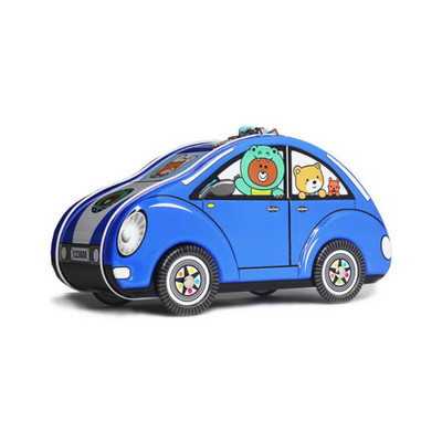 Autós malacpersely bádog takarékdoboz érmék tárolására, tégely kerekei elfordíthatják fiús lány születésnapi ajándékot lakat díszítéssel