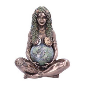 Статуя на Майката Земя, орнаменти от смола Millyear Gaia, занаяти, Покритие на Майката Земя, Орнаменти на Богинята, всекидневна, домакински предмети