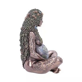 Статуя на Майката Земя, орнаменти от смола Millyear Gaia, занаяти, Покритие на Майката Земя, Орнаменти на Богинята, всекидневна, домакински предмети