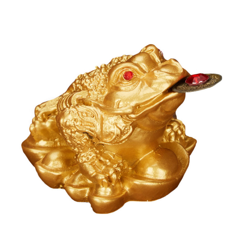 Háromlábú varangy díszgyanta Lucky Fortune korrózióállóság jólét Tartós gonosz kiküszöbölése irodai asztali otthoni ajándékok