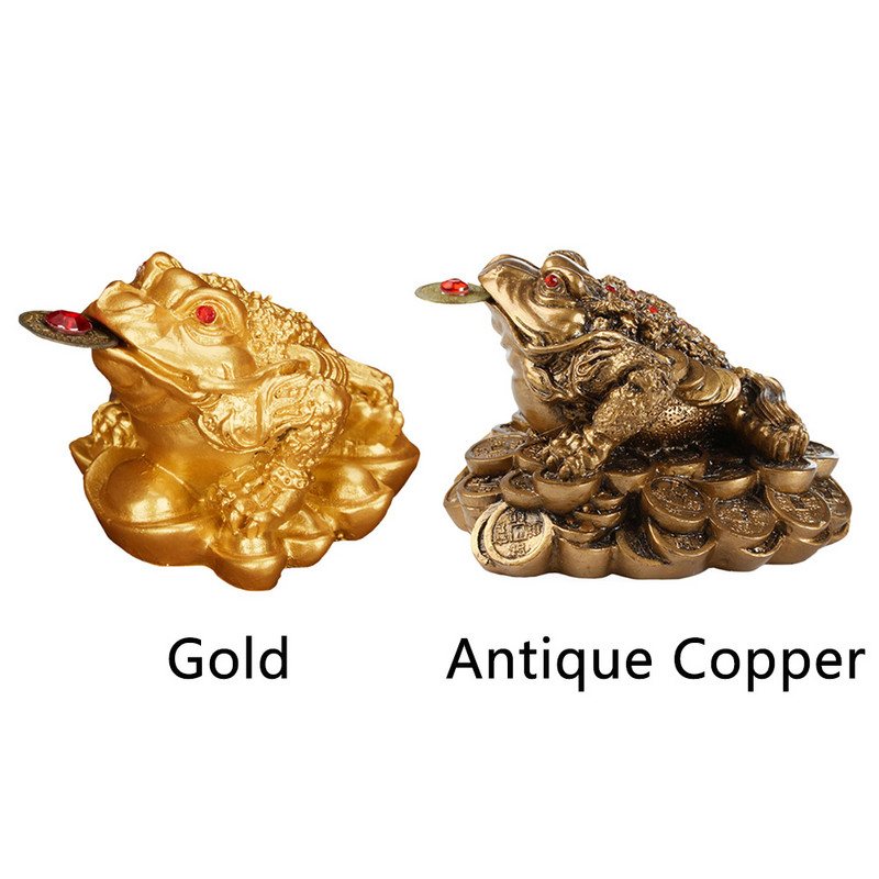 Háromlábú varangy díszgyanta Lucky Fortune korrózióállóság jólét Tartós gonosz kiküszöbölése irodai asztali otthoni ajándékok