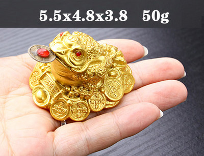 6 stilova Feng Shui žaba SRETNI Ukrasi od smole Novac Bogatstvo Zlatna žaba Novčić žaba Ukrasi za kućni ured Sretni darovi