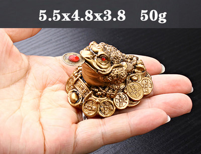 6 stilova Feng Shui žaba SRETNI Ukrasi od smole Novac Bogatstvo Zlatna žaba Novčić žaba Ukrasi za kućni ured Sretni darovi