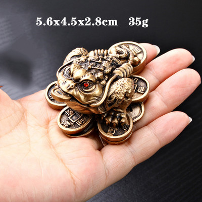 6 stilova Feng Shui žaba SRETNI Ukrasi od smole Novac Bogatstvo Zlatna žaba Novčić žaba Ukrasi za kućni ured Sretni darovi