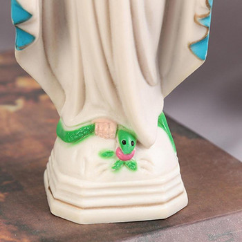 Статуя на Дева Мария Скулптура Фигурка на Майка Мария Празнични декоративни орнаменти за църковна сватба Офис прозорец Коледен подарък