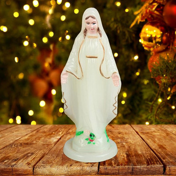 Άγαλμα της Παναγίας Γλυπτό της Μητέρας Μαρίας Ειδώλιο Γιορτινά Διακοσμητικά στολίδια για Παράθυρο Γραφείου Γάμου Εκκλησίας Χριστουγεννιάτικο δώρο