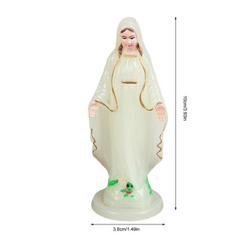Статуя на Дева Мария Скулптура Фигурка на Майка Мария Празнични декоративни орнаменти за църковна сватба Офис прозорец Коледен подарък