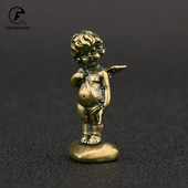 Retro vara mīlestības dievs Cupid statuja Mazie rotājumi Misiņa eņģeļu figūriņas Darbvirsmas rotājumi Mājas dekori Piederumi istabai