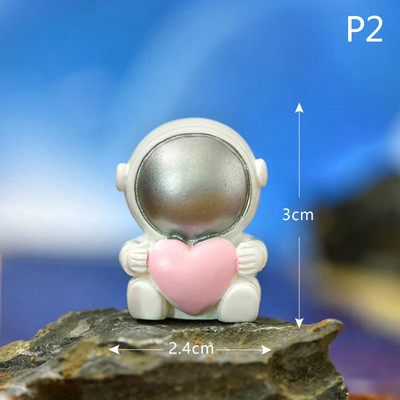 Gyanta Űrhajós díszek Modern otthoni könyvespolc asztali dekoráció Űrhajós szobor szobor modell Kreatív születésnapi ajándék