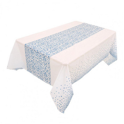 Vienreiz lietojams galdauts, plastmasas punktveida galdautu pārklājs bērniem pieaugušajiem dzimšanas dienas svinību dekorēšana kāzu bērnu duša ikdienas lietošanai