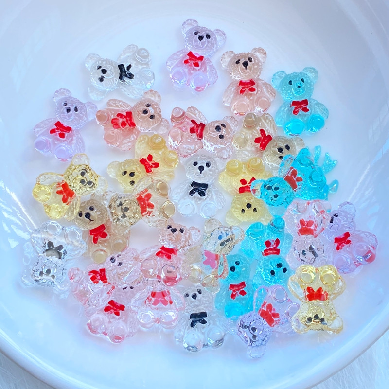 30Gb. Jauns, gudrs, mini dāvanu mezgls, lācis, plakana mugura, sveķu kabošoni.