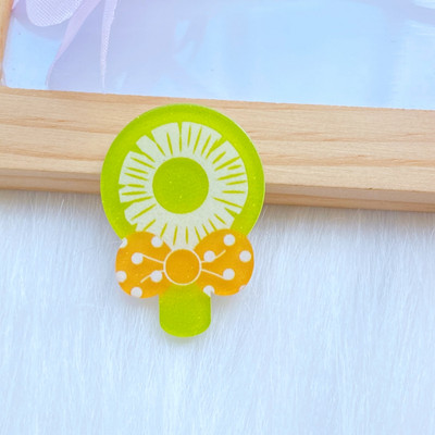 10 vnt. Nauja miela akrilo ledinukų serija plokščia nugara Cabochon Scrapbooking Hair Bow centro puošmenos „pasidaryk pats“ priedai