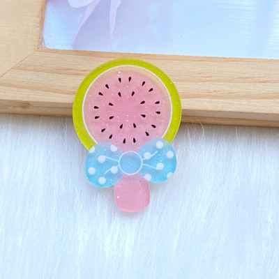 10 vnt. Nauja miela akrilo ledinukų serija plokščia nugara Cabochon Scrapbooking Hair Bow centro puošmenos „pasidaryk pats“ priedai