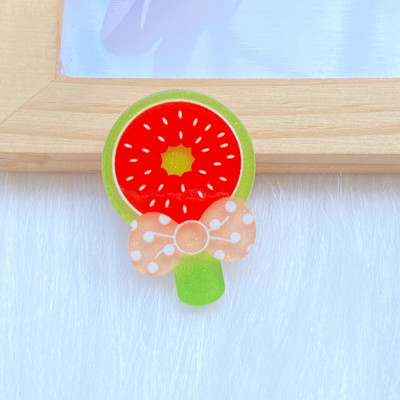 10 vnt. Nauja miela akrilo ledinukų serija plokščia nugara Cabochon Scrapbooking Hair Bow centro puošmenos „pasidaryk pats“ priedai