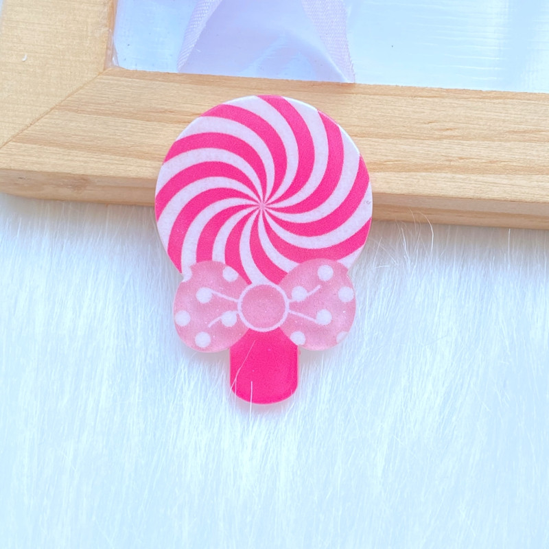 10 vnt. Nauja miela akrilo ledinukų serija plokščia nugara Cabochon Scrapbooking Hair Bow centro puošmenos „pasidaryk pats“ priedai