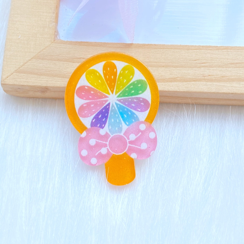 10 vnt. Nauja miela akrilo ledinukų serija plokščia nugara Cabochon Scrapbooking Hair Bow centro puošmenos „pasidaryk pats“ priedai